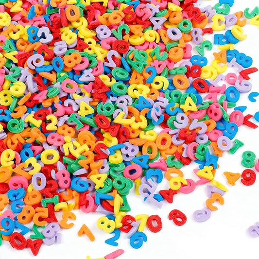 Number Sprinkles for Baking, Rainbow Sprinkles Edible, Edible Birthday Sprinkles for Cake Decorating, Cookies, Ice Cream and Macaron Toppings