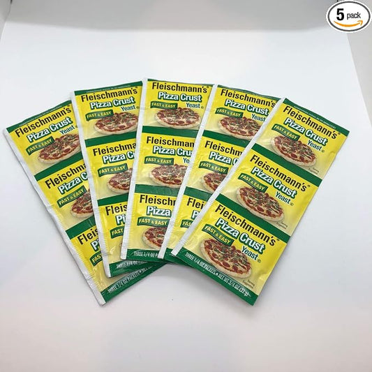 Fleischmann's Yeast Pizza, 0.25-Ounce Pouches 3 Count(Pack of 5)
