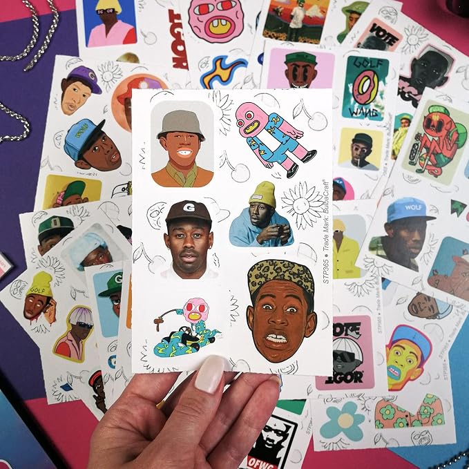 100 Pcs Cherry, Odd Stickers, American Rapper Decals - Hip Hop Decals, Rap Stickers