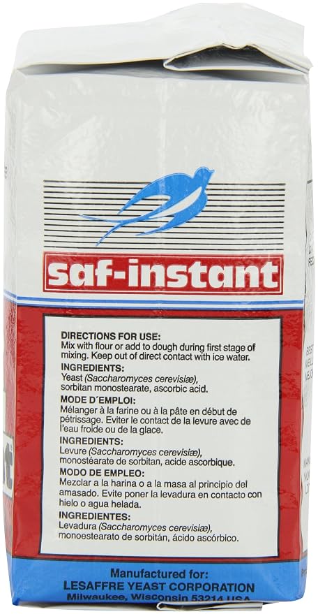 Saf Instant Yeast, 1-Pound Pouches (Pack of 4)