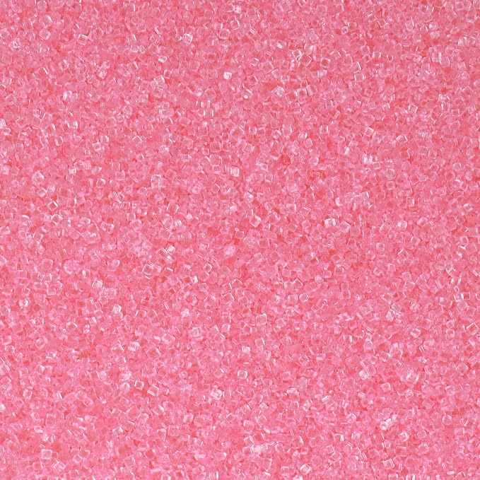 Pink Sprinkles, Light Pink Sanding Sugar Crystals, 4.6 oz Edible Sparkling Sugar for Baking Topping, Cupcakes, Cookies, Ice Cream & Cake Decorating, Wedding Shower Party Christmas Valentines Supplies