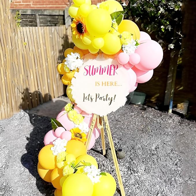 Voircoloria Yellow Balloons, 66pack 12inch Yellow Latex Party Balloons for Graduation, Wedding, Birthday, Gender Reveal, Baby Shower, Anniversary, Sunflower and Honeybee Theme Party Decorations