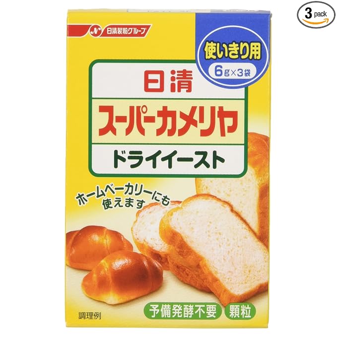 6g ~ 3 bags for Nisshin super Kameriya dry yeast one-time-use