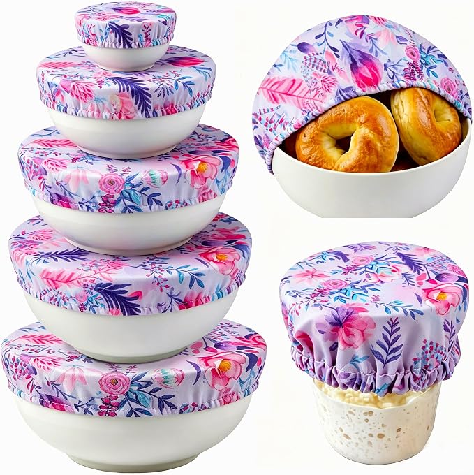 Bowl Covers Reusable Bread Proofing Bowl Covers Sourdough Bread Baking Accessories, Colorful