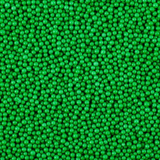 Dark Green Nonpareils Sprinkles - 2mm Edible Mini Pearl Sprinkles for Cake Decorating, Cupcake, Cookie, Baking, Donuts, Ice Cream Toppings, Wedding Party Supplies 130g/4.58oz