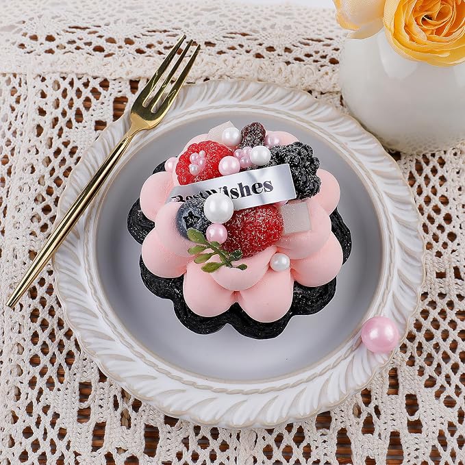 Pink & White Pearl Sprinkles for Cake Decorating, 130g/4.6oz Edible Pearl Sprinkles, Baking Cupcakes, Donuts, Macarons Toppings