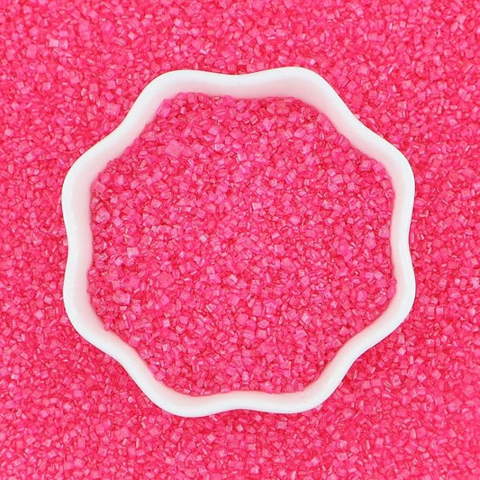 Pink Sanding Sugar | Pink Sprinkles | Edible Coarse Sugar Crystals | For Baking Dessert Decorating, Cake, Cupcake, Cookie, Ice Cream | Valentine's Day Wedding Holiday Party | 4.6 Ounces