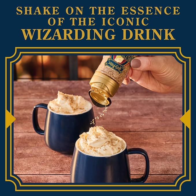 McCormick Harry Potter Finishing Sugar, Butterbeer, Limited Edition, Buttery Sweetness of Toffee, Sprinkle on Baked Goods or Use as a Rimming Sugar on Beverages, 2.93 oz (Pack of 2)