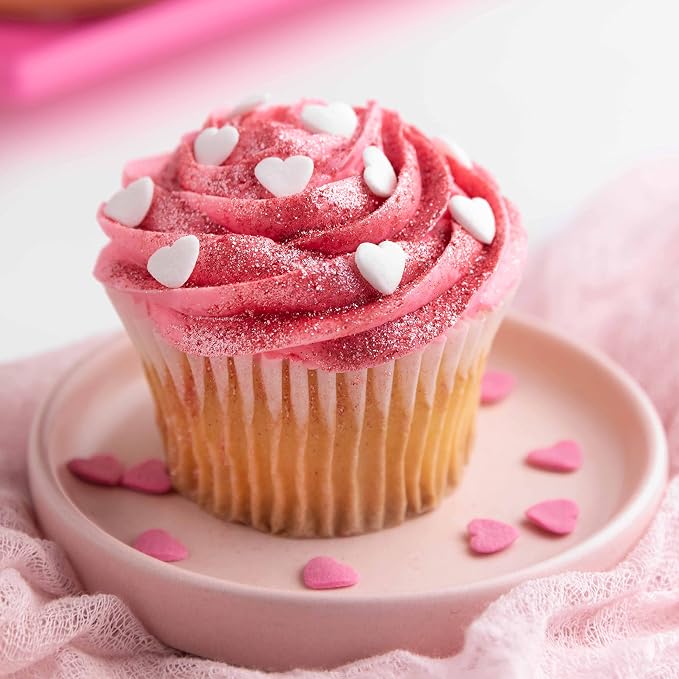 Sweets Indeed Red Edible Glitter – Valentines Day Food-Grade Drink & Baking Shimmer for Cocktails, Beverages, Cakes & Desserts – 4 gram jar