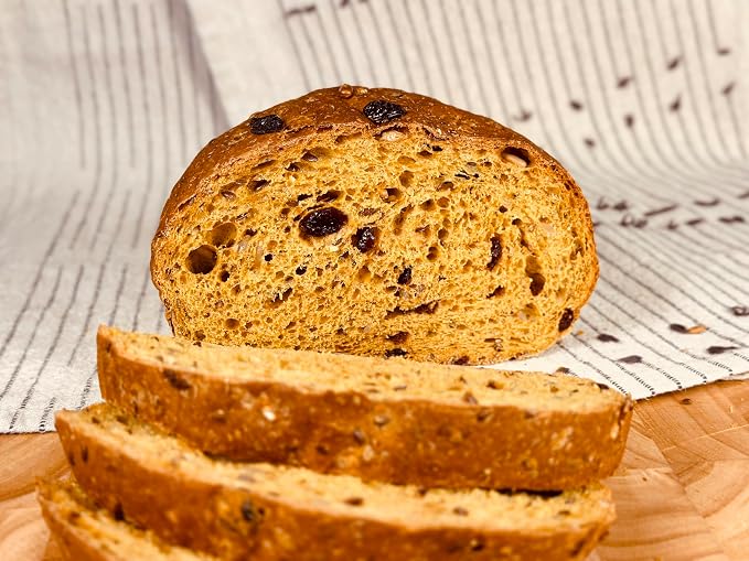 Molibake Alaskan Forest Bread Mix 15 oz Cranberry Multigrain Baking Mix with Flax & Sunflower Seeds
