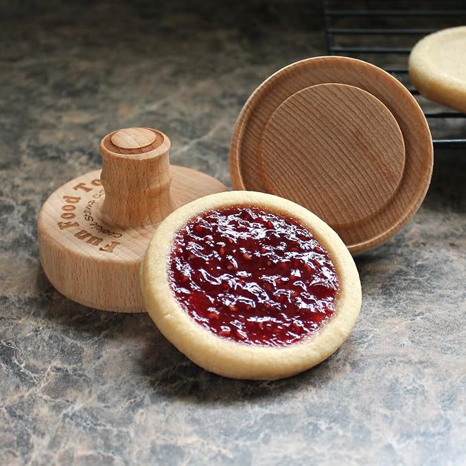 Wood Cookie Stamp, 2.5 Inch (Jelly CS-144)