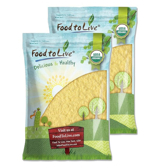 Food to Live Organic Millet Flour, 16 Pounds Non-GMO, Kosher, Vegan, Stone Ground, Unbleached, Unbromated, Bulk, Product of the USA