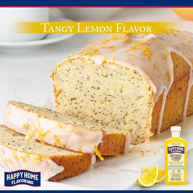 Happy Home Natural Lemon Flavor, Non-Alcoholic, Certified Kosher, 7 oz.
