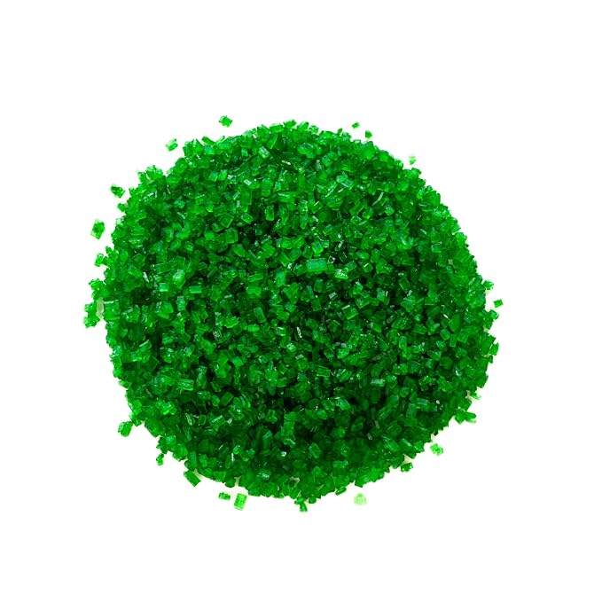 Bakerpan Leaf Green Sugar Sprinkles for Baking - 7 oz Coarse Sparkling Decorating Sugar Crystals for Baking Topping, Cookies & Cupcakes | Kosher, Gluten-Free, Made in USA