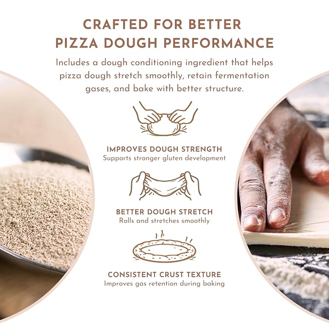 Title: Scratch Premium Pizza Dough Yeast – Instant Dry Yeast for Homemade Pizza, Neapolitan & Artisan Pizza Dough, Flatbread & Focaccia – Works in Bread Machines - (Pizza 8 oz) (1 Packet)