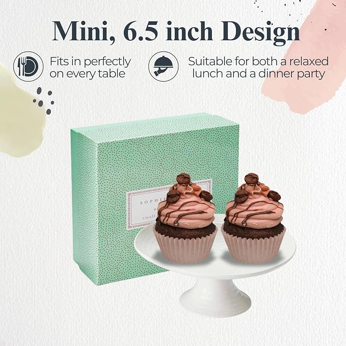 Portmeirion Sophie Conran Cake Stand, Mini, White
