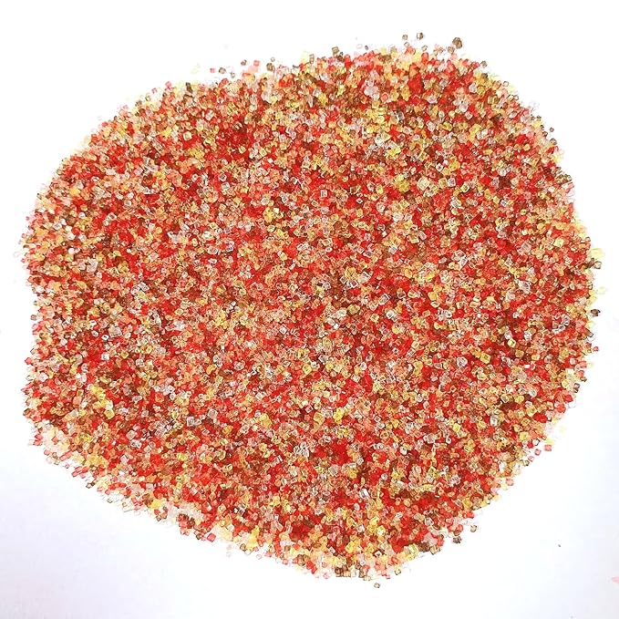 Sentovac Autumn Sanding Sugar Crystals for Baking Edible Fall Thanking Themed Crystals Sparkling Sugar Sprinkles Cake Cookie Cupcake Topper Ice Cream Decoration Supplies
