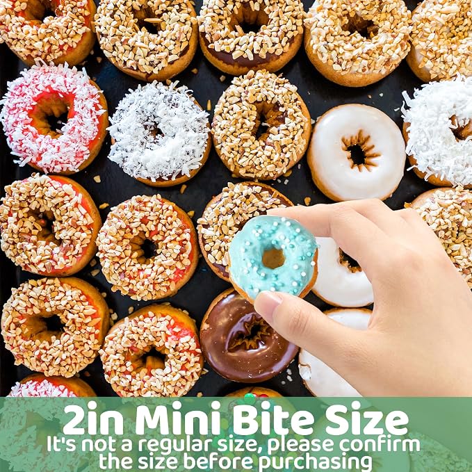 2 Pack Mini Bundlette Cake Pans for Baking, 24-Cavity Mini Fluted Cake Pans, Nonstick Carbon Steel Bundtini Cake Molds, Mini Pound Cake Pan for Cupcakes, Donuts, Cornbread, Brownies, Jellies