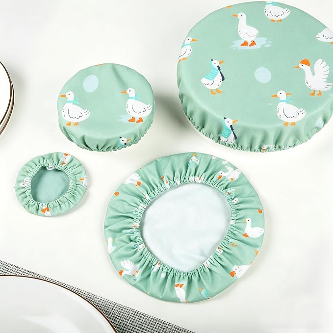 6PCS Bowl Covers Reusable Bread Proofing Bowl Covers Sourdough Bread Baking Accessories, Goose