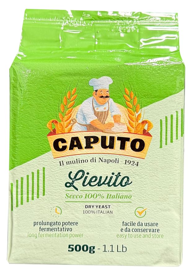 Antimo Caputo Lievito Active Dry Yeast 1.1 LB Pack Large - 17.63 Oz | Made in Italy - Perfect with 00 Flour for Bread, Pizza, & Pastries