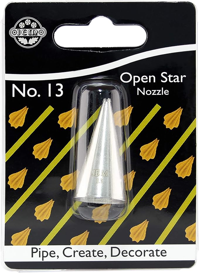 JEM Open Star Piping Nozzle Cake Decorating Tip #13