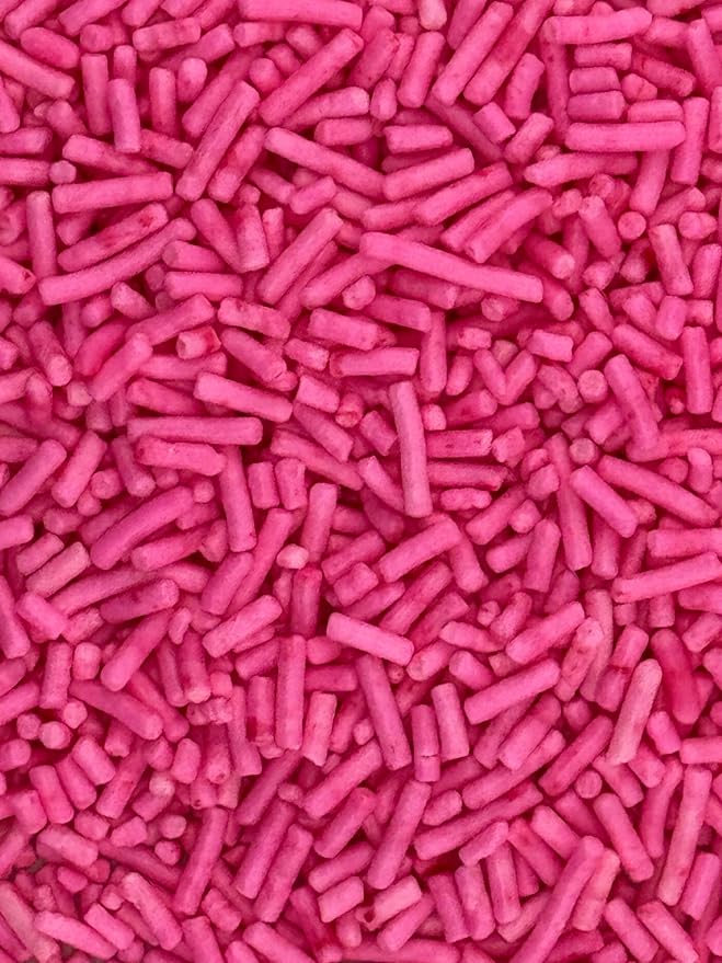 Pink Sprinkles 4oz pack for Baking Cakes, Cupcakes, Cookie Decorations, Ice Cream and Donut Toppings Edible Decorating Baking Supplies (Pink)