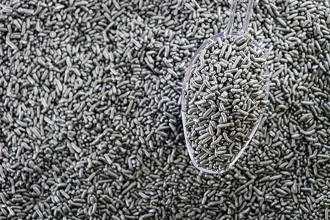 SHIMMER PEARLIZED SILVER SPRINKLES-Dairy Free,Gluten Free,Egg Free,Vegan,Soy Free,Nuts Free,Kosher,Large,Bulk Candy,Cupcake,Cookies And Cake Topper,Jimmies,Baking,Decorating