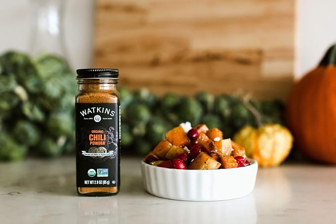 Watkins Gourmet Organic Spice Jar, Chili Powder, 2.9 Ounce Jar, 3 Count
