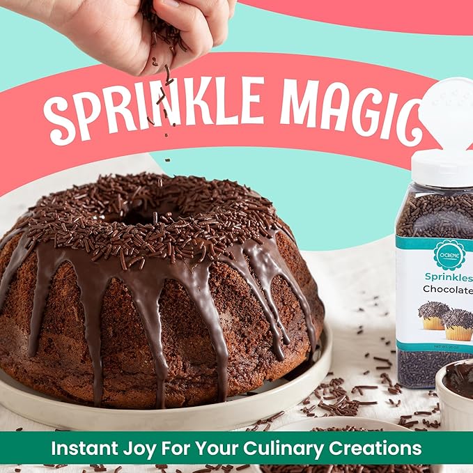 O’Creme Red Sprinkles – 2.2 Pounds for Cake Decorating – Kosher Pastel Sprinkles for Cupcakes, Cookies, Cakes, Ice Cream