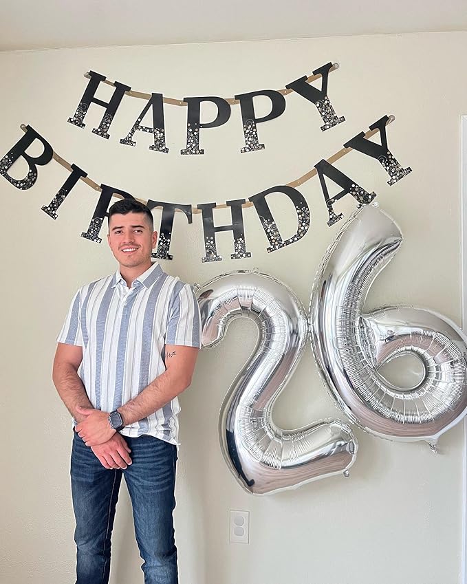 Silver 6 Balloon, Number Balloons 40 Inch, 6th Balloons for Birthday Decorations, Silver Party Supplies 6 Birthday Balloon, Number 6 Balloon