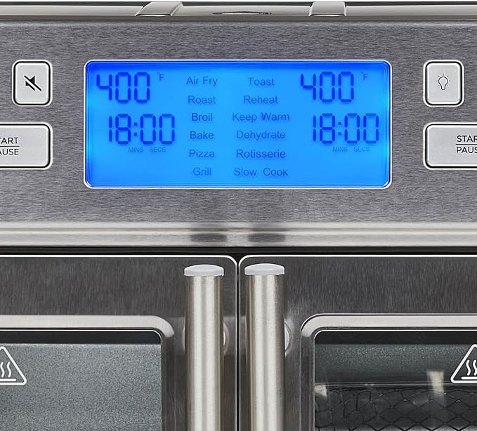 Emeril Lagasse Dual Zone 360 Air Fryer Oven Combo with French Door, 25 QT Extra Large, Cook Two Foods in Different Ways, Up to 60% Faster from Frozen to Finish