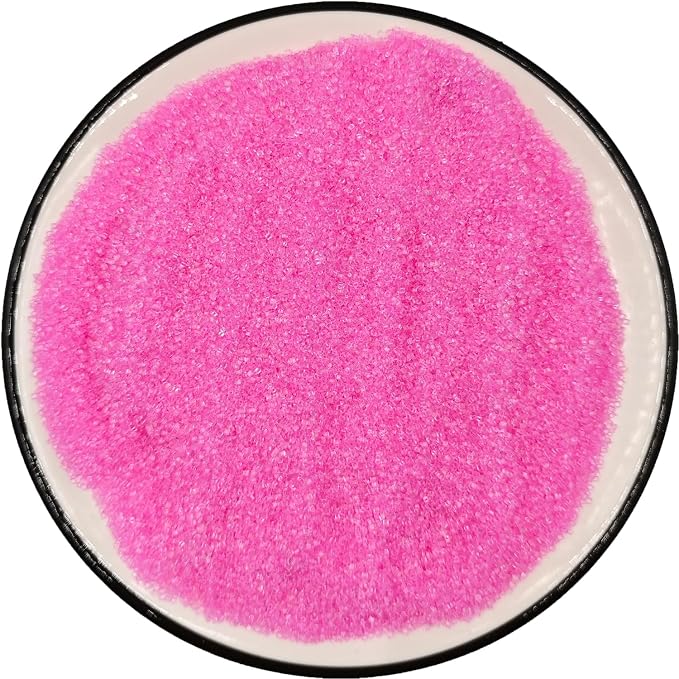Edible 5 Ounce Medium Decorative Pink Sanding Sugar Sprinkles for Baking, Sparkling Crystals for Cakes, Cookies, Cupcakes, Ice Cream Topping and Rimming Sugar
