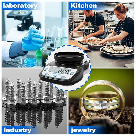 GRAM PRES Digital Lab Scale 600g X 0.01g Accuracy,Precision Electronic Gram Scale,Analytical Balance Scientific Scale,for Jewelry, Powders, Coins, Etc.