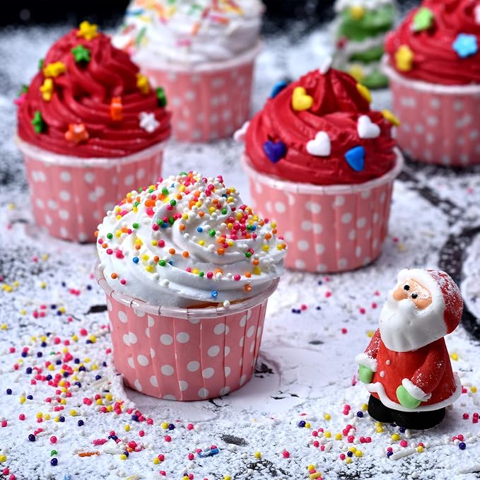 Sentovac Pastel Nonpareils Sprinkles Easter Edible Spring Sprinkle 2mm Mini Pearls Cake Decorating Sugar Candy Cookie Cake Cupcake Topper Ice Cream Baking Decorations Valentines Wedding Easter Supplies