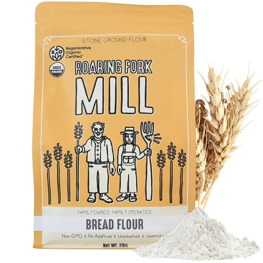 Stone-Milled Bread 00 Flour – USDA Organic & Regenerative Organic Certified Heritage Grain Wheat – Reliable Rise for Artisan Breads, Pizza & Pastries