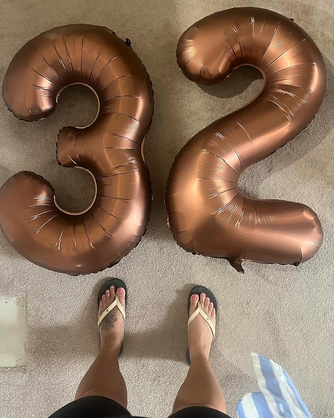 40 Inch Dark Brown 1 Balloon for First Birthday, Coffee Brown 1st Number Balloons Birthday Decorations for Girl Boy Kids Toddler Baby, Chocolate Brown One Giant Number 1 Balloon