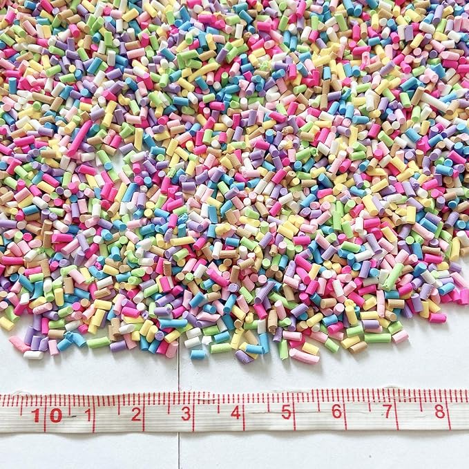 EHOPE 100G Fake Sprinkles Polymer Sprinkles Faux Sprinkles Resin Sprinkles Clay Sprinkles For Resin Fake Candy Sprinkles for Nail Art DIY Crafts Cake Phone Case (100G Sugar granules-Blue)
