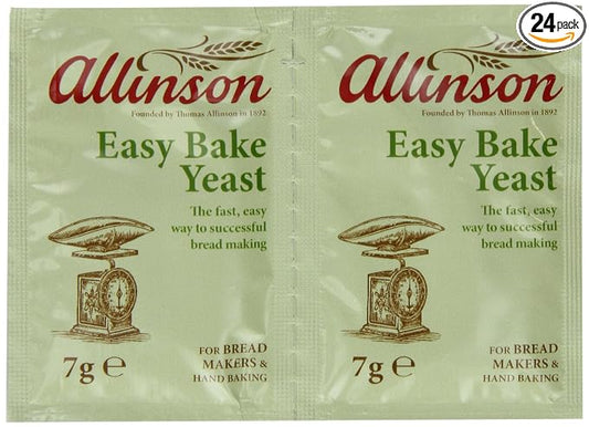 Allinsons Easy Bake Yeast Twin pack 7g (Pack of 24)