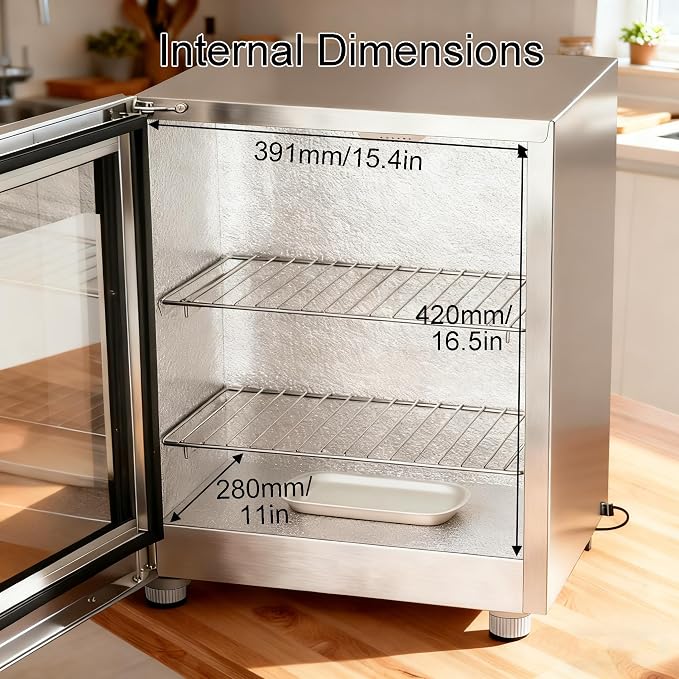 40L Bread Proofer for Sourdough Yogurt Natto,Kitchen Dough Yogurt Bread Proofing Box with Adjustable Temperature, Removable Electric Dough Proofer Timing and Humidity Control for Even Fermentation