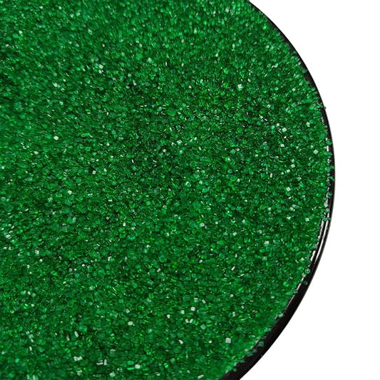 Green Sanding Sugar Sprinkles, Green Sugar Crystals, Edible Sparkling Sprinkles for Cake Cupcake Decorating, Baking Cake Decorations, Cookies Ice Cream Toppings, Wedding Party Christmas Supplies 130g/4.6oz