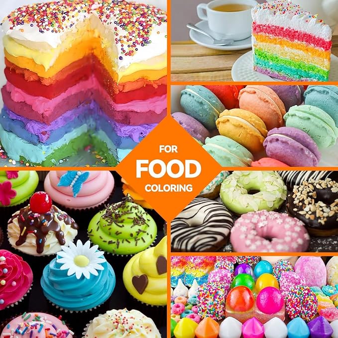 Food Coloring Liquid Set - KATSPRO 14 Colors Food Grade Concentrated Food Coloring for Baking Icing Cake Decorating Cookie Fondant, Food Color Dye for Easter Egg and DIY Supplies Kit