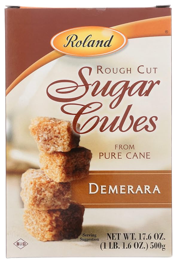 Roland Rough Cut Demerara Sugar Cubes - 17.6 oz