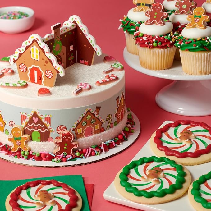 DECOPAC Merry & Bright Deluxe Fusion Mix Candy Sprinkles, 26oz, Fancy Christmas Sprinkles, Edible Festive Sprinkles For Celebration Cakes, Cupcakes, Cookies and Donuts, Multi