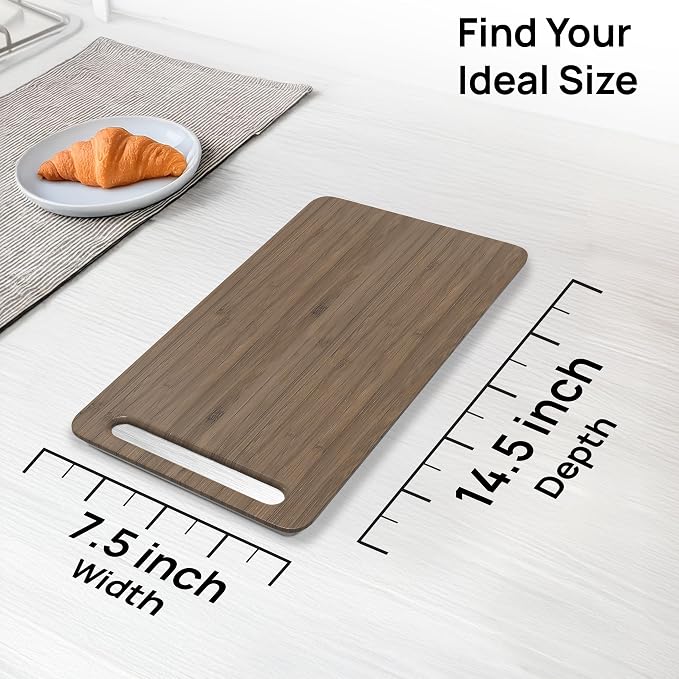 Ibyx Elegant Appliance Slider - Sliding Tray for Coffee Maker & Heavy Kitchen Appliances, Easy Slide, Made of Premium Bamboo, Space-Saving Kitchen Organizer, 40 lb Capacity, Brown - 7.5 x 14.5 Inch