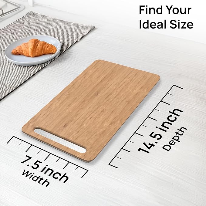 Ibyx Elegant Appliance Slider - Sliding Tray for Coffee Maker & Heavy Kitchen Appliances, Easy Slide, Made of Premium Bamboo, Space-Saving Kitchen Organizer, 40 lb Capacity, Natural - 7.5 x 14.5 Inch