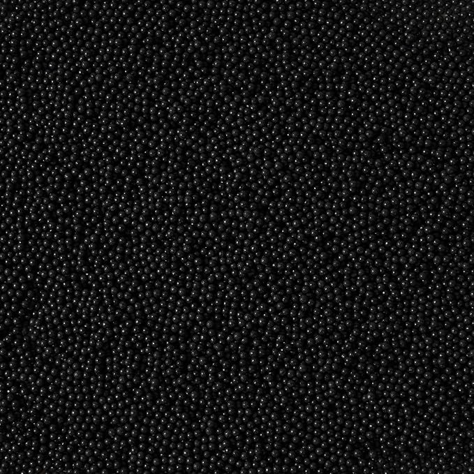 Edible Black Sprinkles, Black Nonpareils Sprinkles, 2mm Edible Pearls for Cakes, Cupcakes, Macarons, Donuts, Cakesicles, Perfect for Halloween (120g/4.23oz)