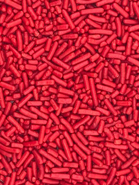 Red Sprinkles 4oz pack for Baking Cakes, Cupcakes, Cookie Decorations, Ice Cream and Donut Toppings Edible Decorating Baking Supplies (Red)