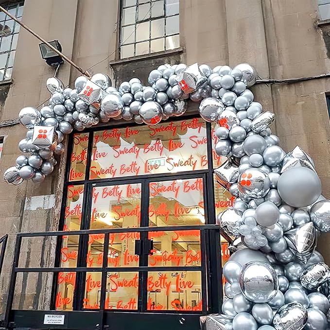 PartyWoo Silver Balloons 100pcs 12 Inch Silver Latex Helium Balloons for Birthday Wedding Anniversary Graduation Bachelorette Engagement Bridal Shower Retirement Party Decorations Silver-G102