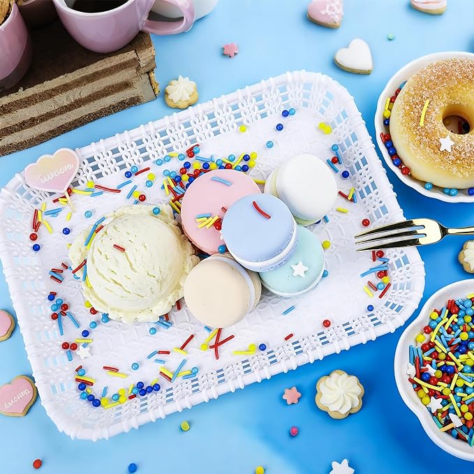 Red Blue and Yellow Sprinkles for Cake Decorating, Edible Pearls, Jimmies and Stars Mixed, Perfect for Cake Decorations, Baking, Ice Cream, Cookies, Cupcake Toppings