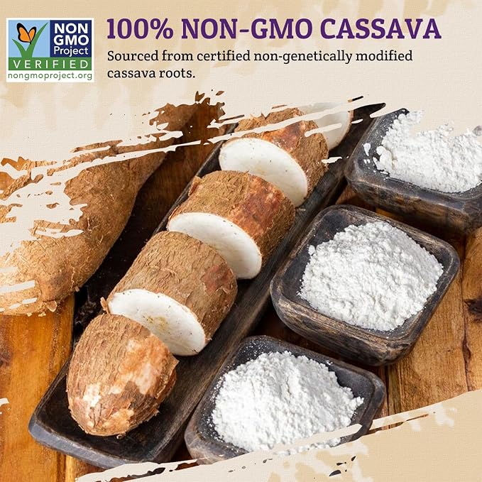 52USA Tapioca Starch, 2 Pack (28oz Total) | Tapioca Flour from Cassava Root | Gluten Free Flour Substitute | Vegan, Kosher, Non-GMO | Thickener for Baking, Cooking, Soups & Bubble Tea